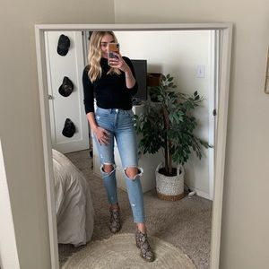 Distressed American Eagle Jeans